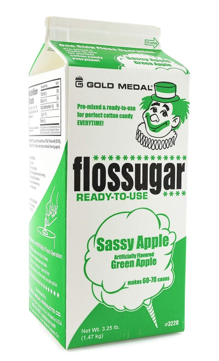 Green Apple Flossugar (1/2 gallon) in saint albans