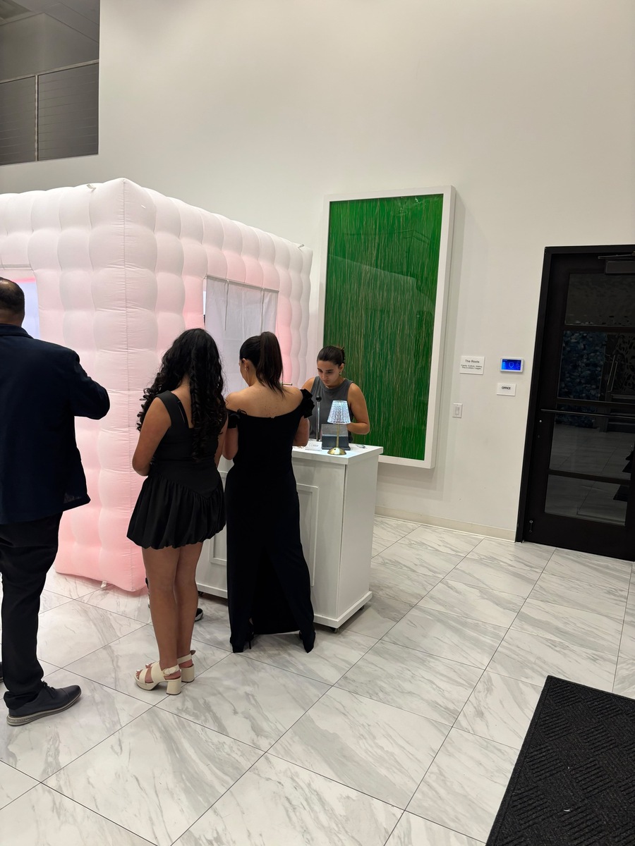 White Inflatable Photo Booth in Granbury