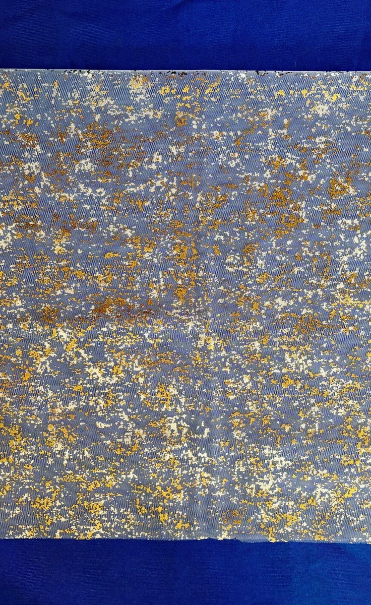 Gold flake table runner in Totowa