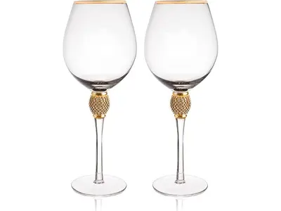 Rhinestone Wine Flutes