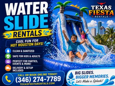 Big Blue Water Slide Rental Houston TX
