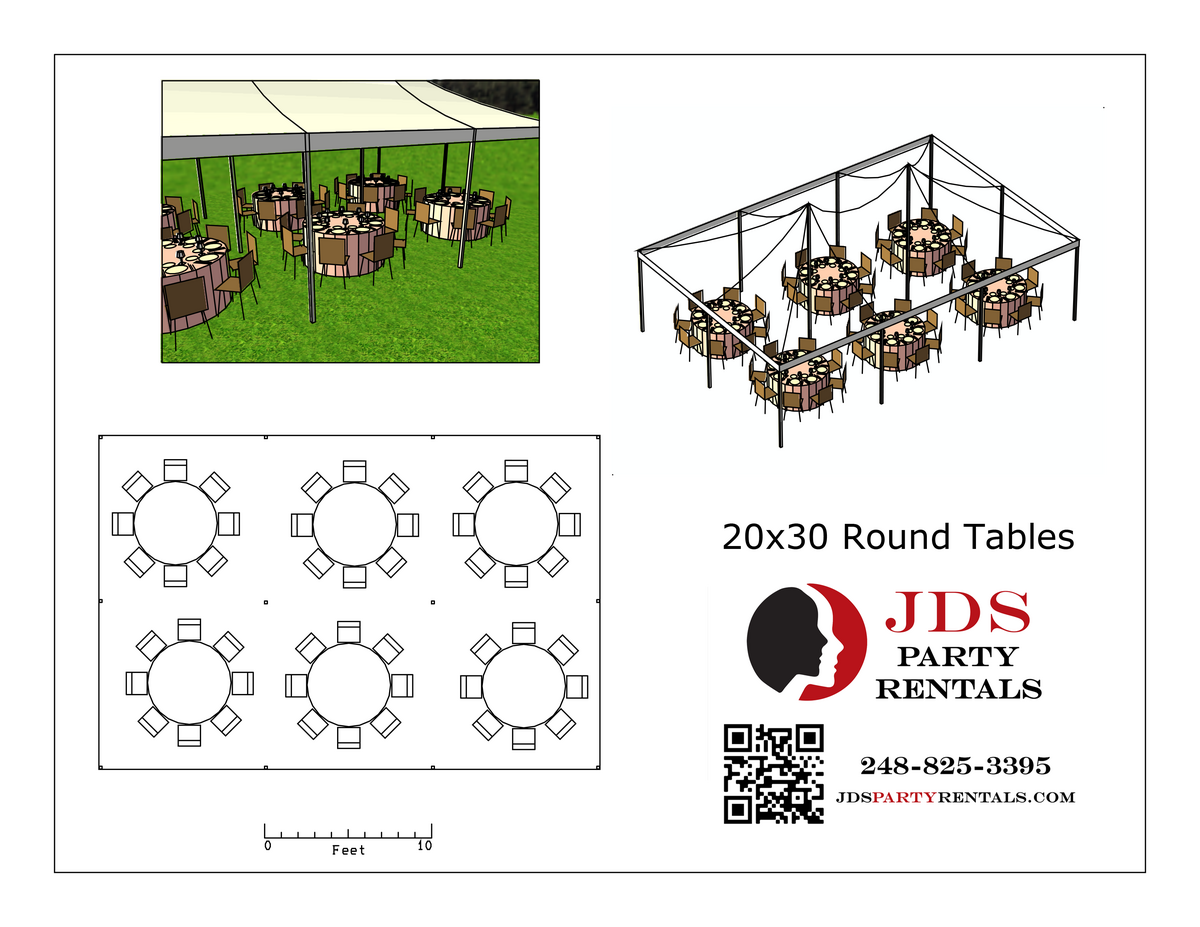 20x30 High Peak Tent in Lathrup Village