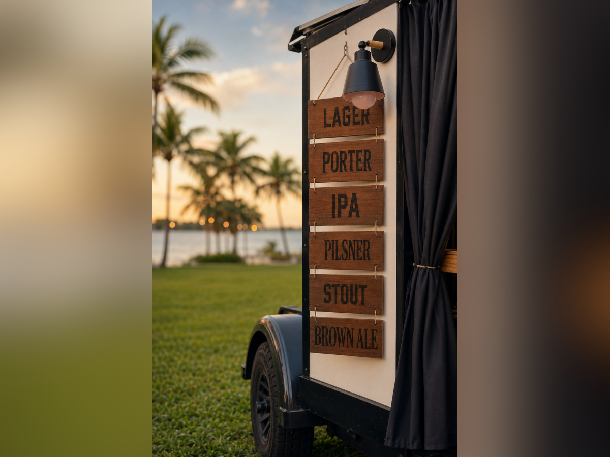 Beer Decor Hanging Sign - Wood in Vero Bach