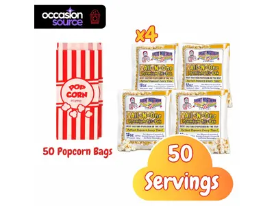 Extra 50 Servings Popcorn Supplies