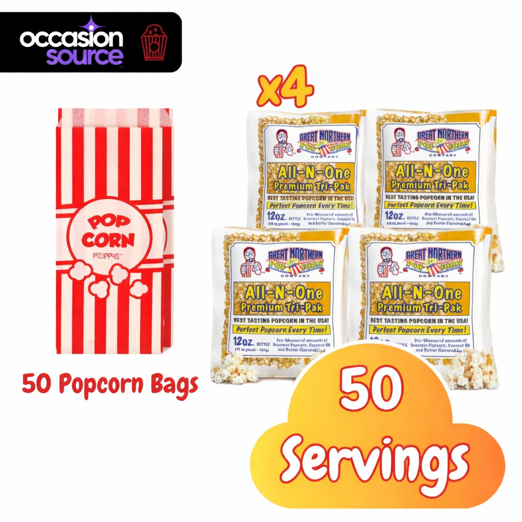 Extra 50 Servings Popcorn Supplies