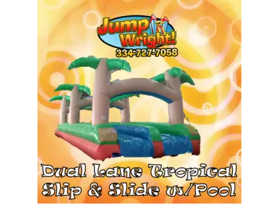 Dual Lane Tropical Slip & Slide in Tuskegee