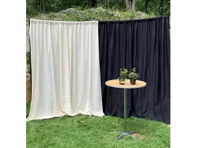 Photo backdrop curtain in Hopatcong