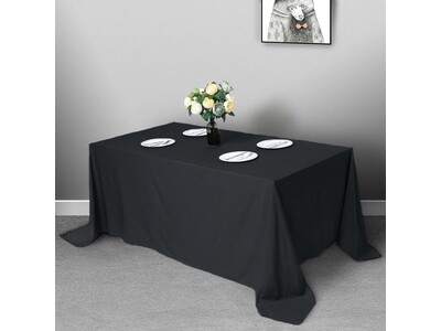 Black Rectangular Linen