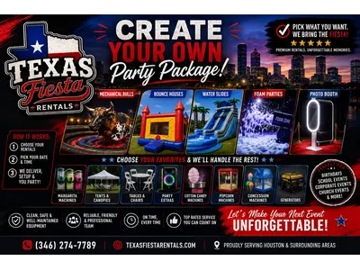 🎉 Build Your Own Party Package – Request a Custom Quote in Houston