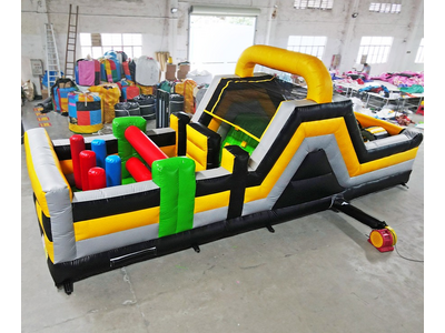 35ft Minion double ln obstacle course rental