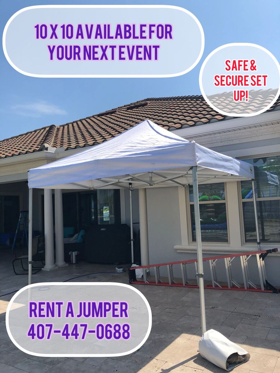 10’X10′ Frame Tent -White Top in Winter Park