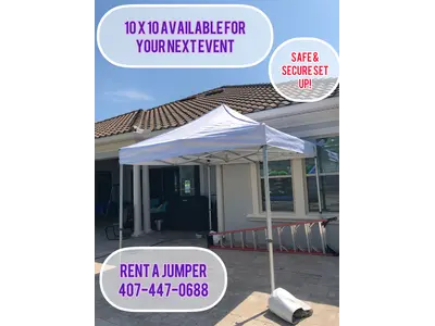 10’X10′ Frame Tent -White Top in Winter Park