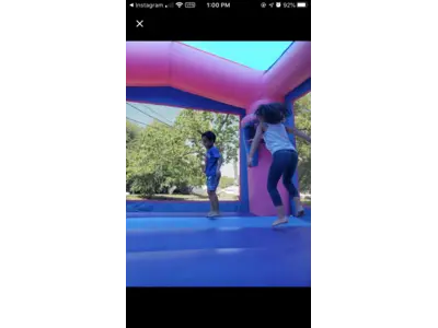 Pink & Purple Bounce House #207 in Conway