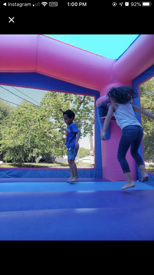 Pink & Purple Bounce House #207 in Conway