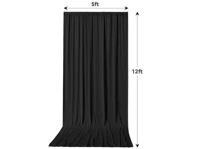 12ft Black Drape in Taylor