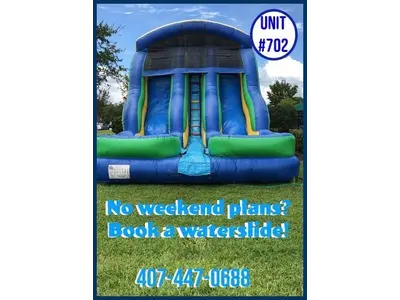 20' Double Lane, Rock Climb & Pool Waterslide #702W in Windermere