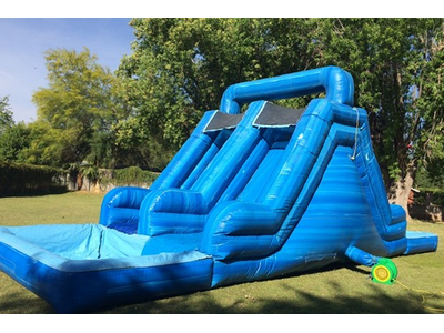 18ft Double Lane Double Pool Water Slide