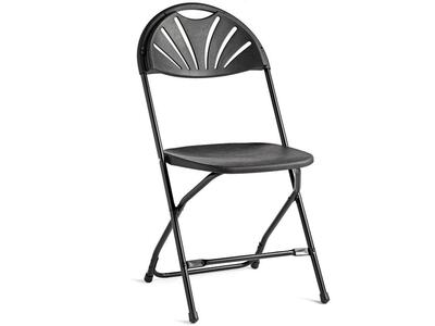 Tuxedo Black Fan Chair
