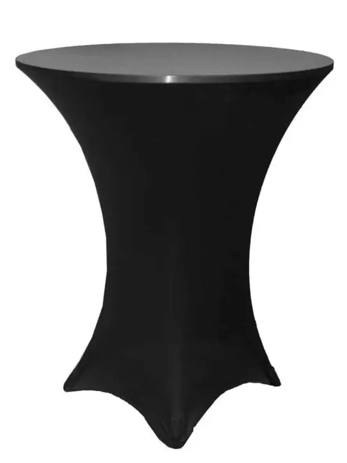 High Cocktail Tables 32 inches with  Black Cover