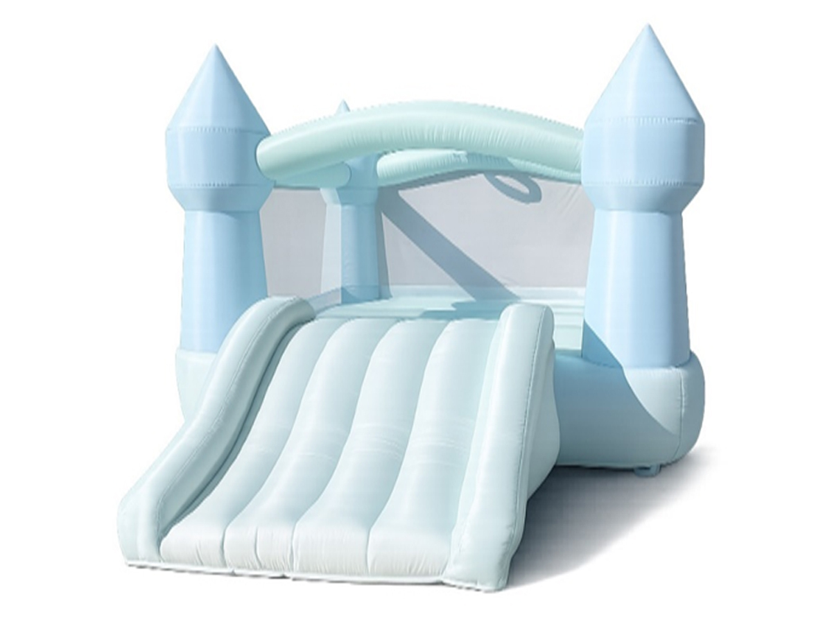 Luxury White Castle Combo Bounce House with Slide in Bay Minette