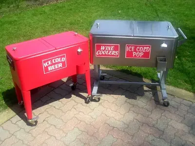 Two Coolers (1 Red & 1 Silver)