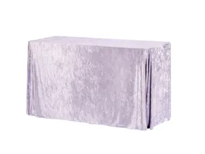 Velvet 90"x132" Rectangular Tablecloth - Wisteria / Lilic