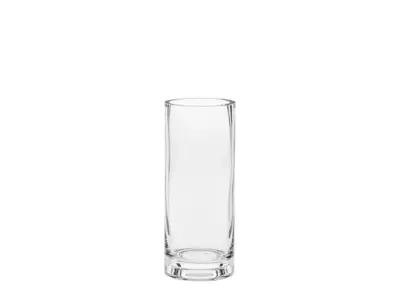 Clear Glass Short Vase