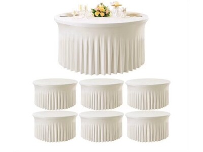 Ivory Spandex Round TableCloths