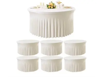 Ivory Spandex Round TableCloths in NRH