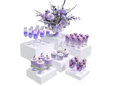 Acrylic White Risers - Grazing Table in Hamilton