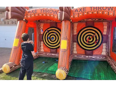 Inflatable Axe Throwing in Cambridge