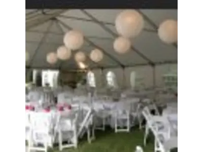 20’X20′ Frame Tent -White Top in meadow wood