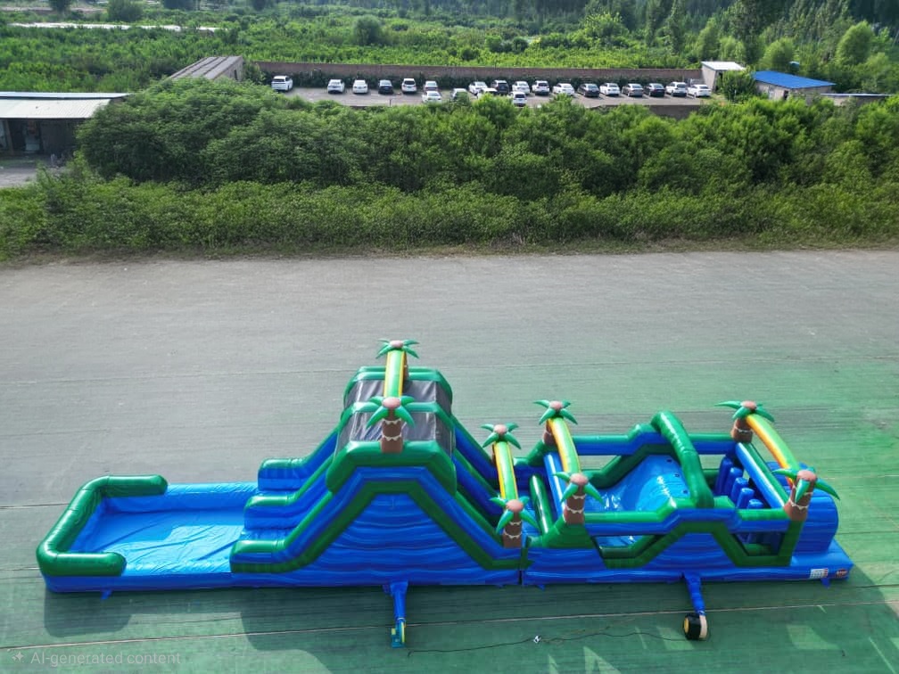 Blue Rush Obstacle Course, 58ft L (wet/dry) in Ocean Isle Beach