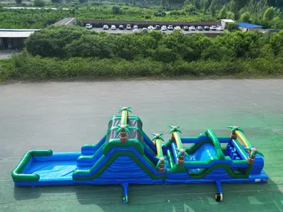 Blue Rush Obstacle Course, 58ft L (wet/dry) in Ocean Isle Beach