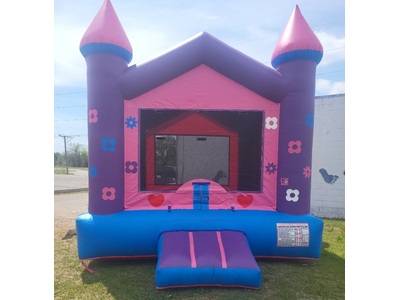 Peace and Love Castle Bounce House