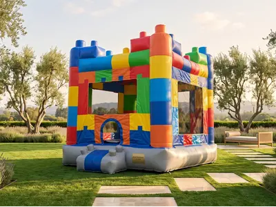 Block Party Castle Bounce House in Port Arthur