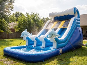 16ft Dolphin Water Slide (Double Lane)