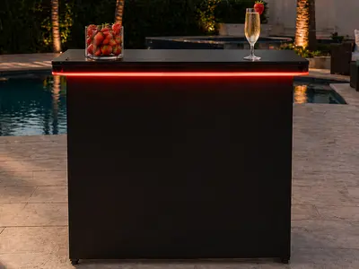 Small Satellite Bar - Black- LED-Multi-Colors in Hypoluxo
