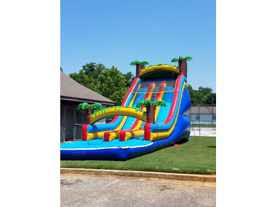 21ft Double Lane Water Slide 