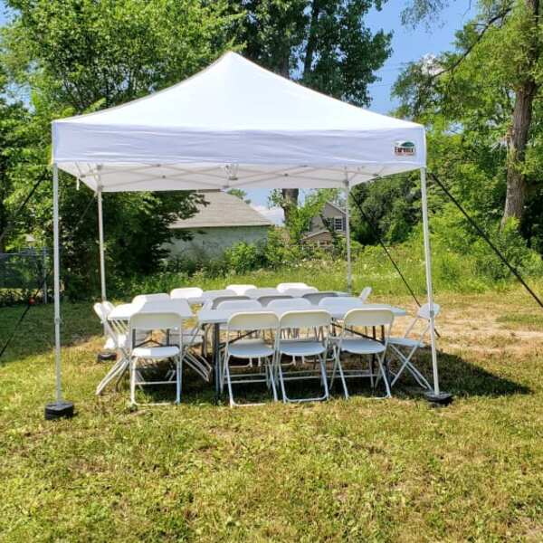 Tables, Chairs, and Tents