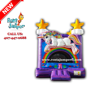 Unicorn Bounce House #190 in meadow wood