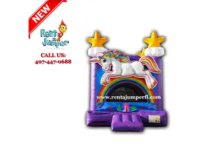 Unicorn Bounce House #190 in meadow wood