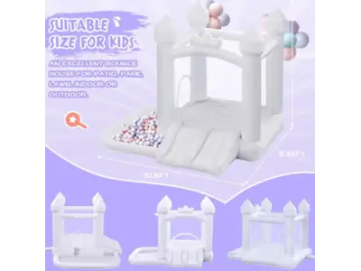 White Small Bouncy House
