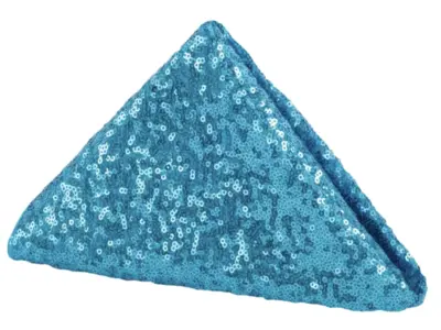 Glitz Sequin Napkin 20"x20" - Aqua Blue