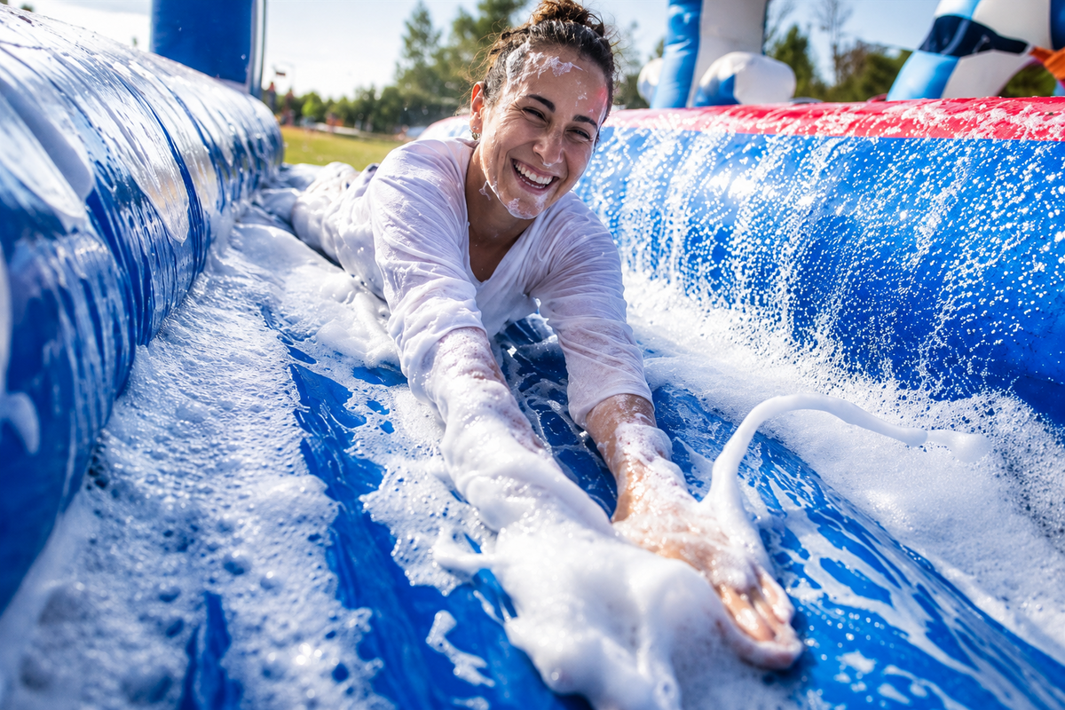 Foam Party w/ Rainbow Slip n Slide in Nashville
