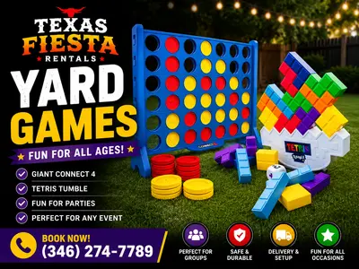 Giant Yard Games Rental Houston TX in Waller