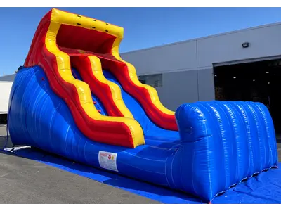 18 Ft Giant Blue Wave Wet/Dry Slide in Sewell