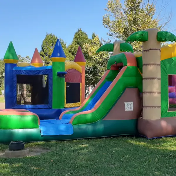 Bounce houses with slides