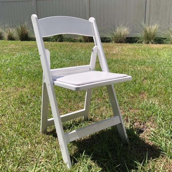 White Resin Wedding Chairs in dr phillips