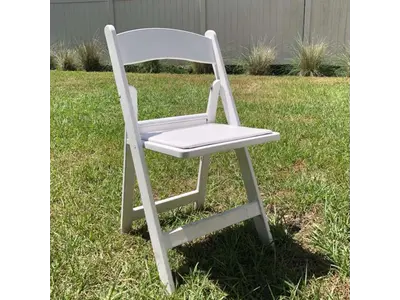 White Resin Wedding Chairs in dr phillips
